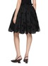 Back View - Click To Enlarge - ASSIGNMENTS - Jacquard Petal Embroidered Skirt