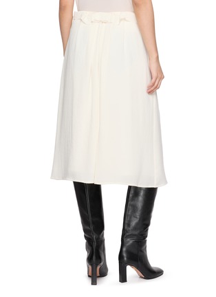 Back View - Click To Enlarge - ASSIGNMENTS - Draped Bow Midi Skirt