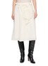 ASSIGNMENTS Draped Bow Midi Skirt