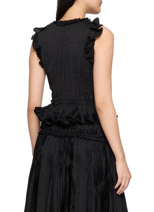 Back View - Click To Enlarge - ASSIGNMENTS - Ruffled Shirred Top