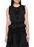 ASSIGNMENTS Ruffled Shirred Top