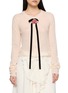 ASSIGNMENTS Flower Bow Knit Cardigan