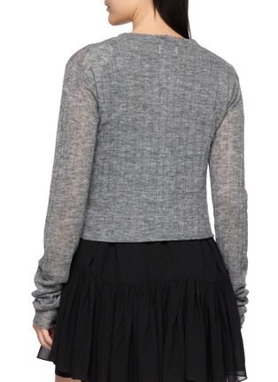 Back View - Click To Enlarge - ASSIGNMENTS - Flower Bow Knit Cardigan