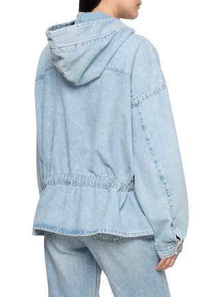 Back View - Click To Enlarge - DALA - Hooded Cotton Denim Popover