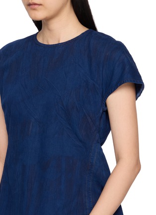 - DALA - Linear Cotton Denim T-Shirt