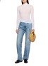 Figure View - Click To Enlarge - DALA - Alley Linear Repair Cotton Denim Jeans