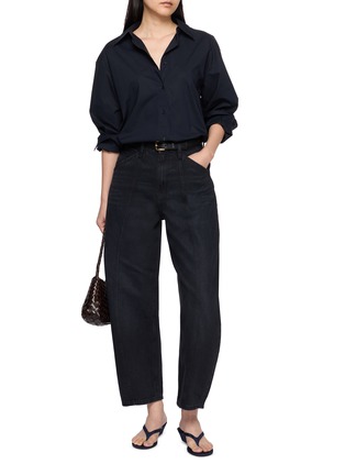Figure View - Click To Enlarge - DALA - Lido Cotton Denim Ankle Jeans