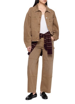 Figure View - Click To Enlarge - DALA - Dove Carpenter Cotton Denim Jeans