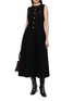 Figure View - Click To Enlarge - ULLA JOHNSON - Odella Sleeveless Denim Midi Dress