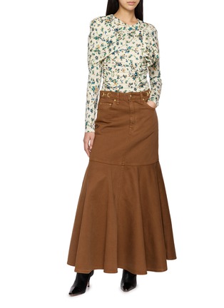 Figure View - Click To Enlarge - ULLA JOHNSON - Neema Draped Jersey Top