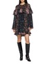 Figure View - Click To Enlarge - ULLA JOHNSON - Lune Ruffled Mini Dress