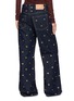 Back View - Click To Enlarge - ULLA JOHNSON - The Willow Embellished Dark Wash Jeans