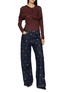 Figure View - Click To Enlarge - ULLA JOHNSON - The Willow Embellished Dark Wash Jeans