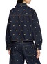 Back View - Click To Enlarge - ULLA JOHNSON - The Bobbi Embellished Dark Wash Denim Jacket