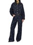 Figure View - Click To Enlarge - ULLA JOHNSON - The Bobbi Embellished Dark Wash Denim Jacket