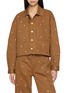 ULLA JOHNSON The Bobbi Embellished Medium Wash Denim Jacket