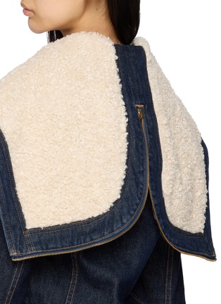  - ULLA JOHNSON - The Sybil Hooded Dark Wash Denim Jacket