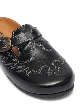 Detail View - Click To Enlarge - MEXICANA SHOES - Bahia Footbed Leather Clogs