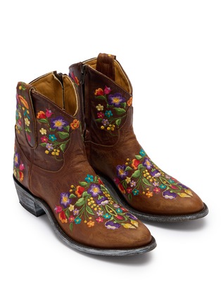 Detail View - Click To Enlarge - MEXICANA SHOES - Sorazipper Leather Chelsea Boots