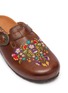Detail View - Click To Enlarge - MEXICANA SHOES - Alcatraz Rust Footbed Leather Clogs