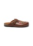 MEXICANA SHOES Alcatraz Rust Footbed Leather Clogs