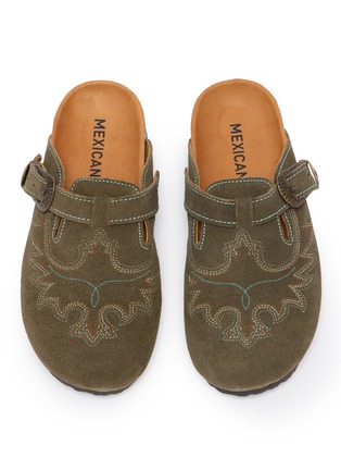 Detail View - Click To Enlarge - MEXICANA SHOES - Bahia Footbed Leather Clogs