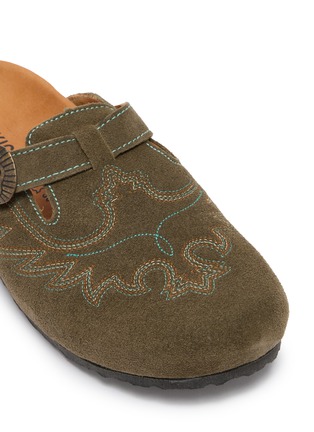 Detail View - Click To Enlarge - MEXICANA SHOES - Bahia Footbed Leather Clogs