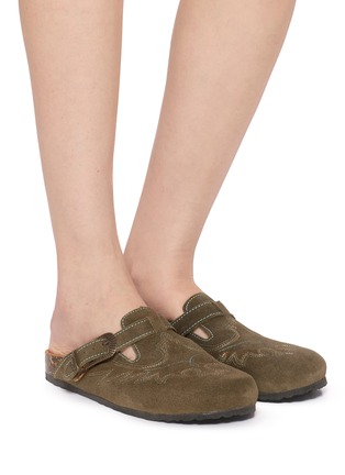 Figure View - Click To Enlarge - MEXICANA - Bahia Footbed Leather Clogs