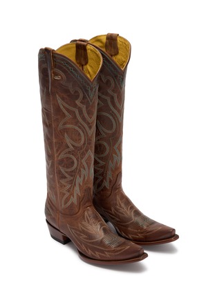 Detail View - Click To Enlarge - MEXICANA SHOES - Fantasia Rust Leather Boots