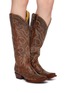 Figure View - Click To Enlarge - MEXICANA - Fantasia Rust Leather Boots