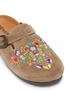Detail View - Click To Enlarge - MEXICANA SHOES - Alcatraz Rust Footbed Suede Clogs