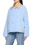 Detail View - Click To Enlarge - COSMOSLAB - Reversible Quilted Check Jacket