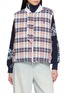 COSMOSLAB Reversible Chequered Quilted Vest
