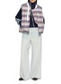 Figure View - Click To Enlarge - COSMOSLAB - Reversible Chequered Quilted Vest
