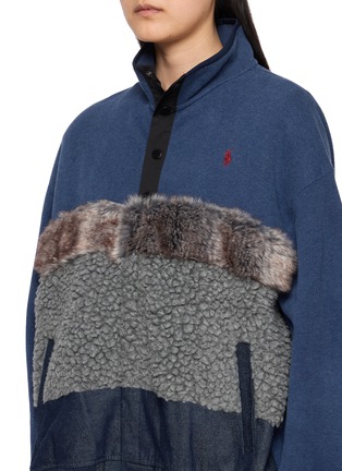  - COSMOSLAB - Sherpa Panel Knit Cardigan