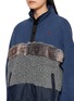  - COSMOSLAB - Sherpa Panel Knit Cardigan