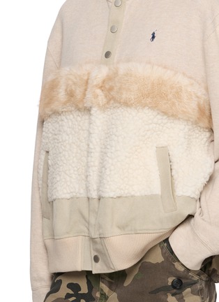  - COSMOSLAB - Sherpa Panel Knit Cardigan