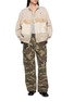 Figure View - Click To Enlarge - COSMOSLAB - Sherpa Panel Knit Cardigan
