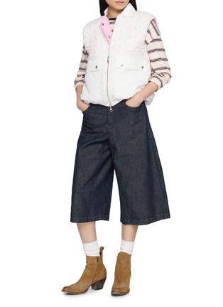 Figure View - Click To Enlarge - COSMOSLAB - Reversible Striped Quilted Vest