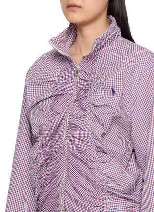  - COSMOSLAB - Shirred Checkered Jacket