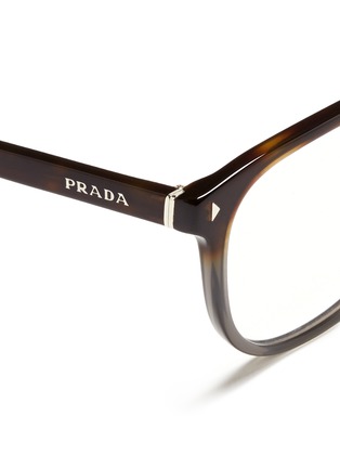 Detail View - Click To Enlarge - PRADA - Tortoiseshell ombré acetate optical glasses