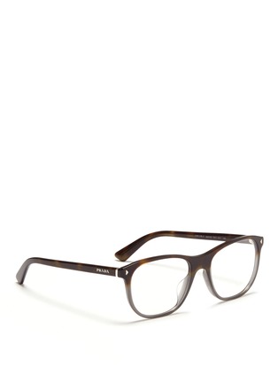 Figure View - Click To Enlarge - PRADA - Tortoiseshell ombré acetate optical glasses