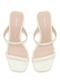 Detail View - Click To Enlarge - STUART WEITZMAN - 85 Vinnie Leather Wedge Heeled Sandals