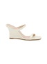STUART WEITZMAN 85 Vinnie Leather Wedge Heeled Sandals
