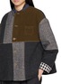  - FAFAMOON - Colour Block Round Neck Top