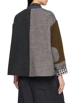 Back View - Click To Enlarge - FAFAMOON - Colour Block Round Neck Top