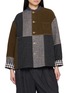 FAFAMOON Colour Block Round Neck Top