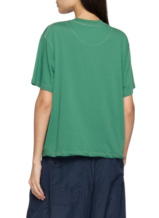 Back View - Click To Enlarge - FAFAMOON - Floral Embroidered T-Shirt