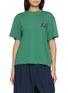 FAFAMOON Floral Embroidered T-Shirt