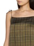 - FAFAMOON - Chequered Tie Strap Mini Dress